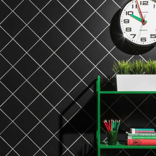 JOHNSONS PRISMATICS BLACK SATIN TILES